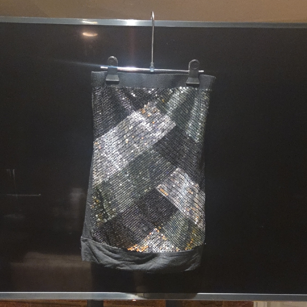 Sequin Patchwork Tube Top
